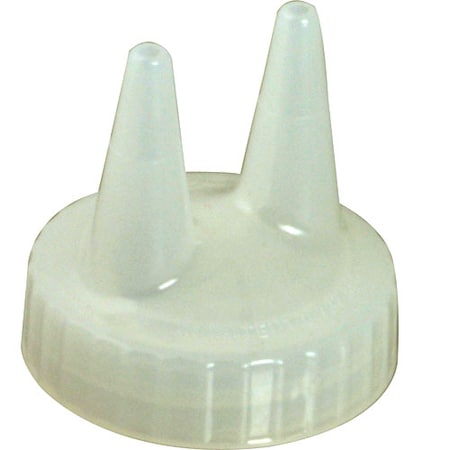 TRAEX Ketchup Lid -  Double Tip, Clear 2200-13